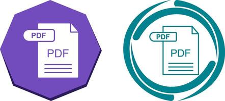 PDF Icon Design vector