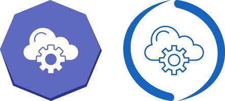 Cloud Computing Icon Design vector