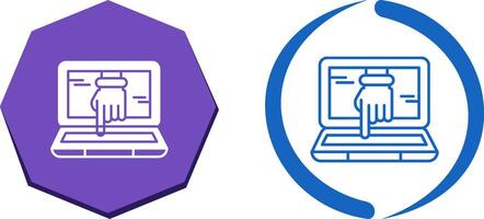 Computer Hacking Icon Design vector