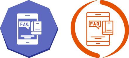 Faq Icon Design vector