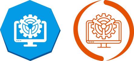Monitor Icon Design vector