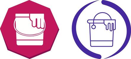 Paint Bucket Icon Design vector