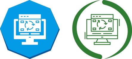Update Icon Design vector