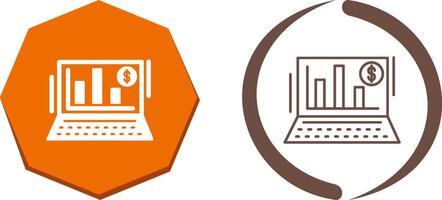 Bar Chart Icon Design vector