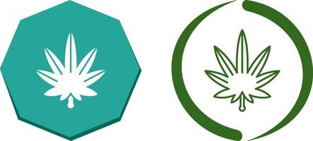 Weed Icon Design vector