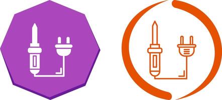 Soldering Iron Icon Design vector