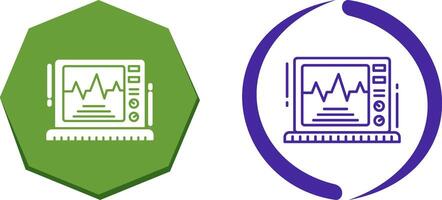 Ekg Monitor Icon Design vector