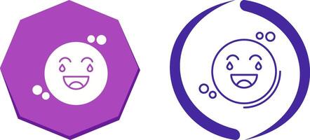 Loughing Icon Design vector