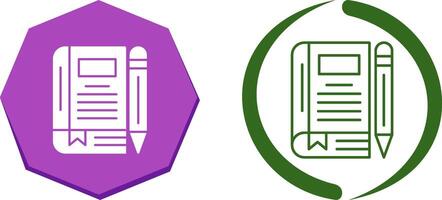 Diary Icon Design vector
