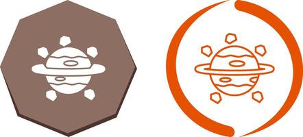 Saturn Icon Design vector