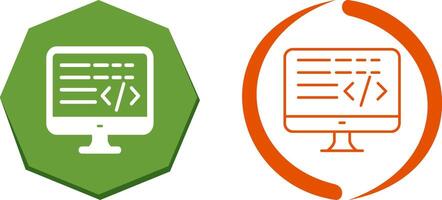 Coding Icon Design vector