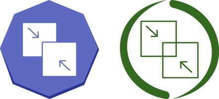 Combine Icon Design vector