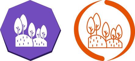 Forest Icon Design vector