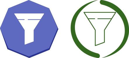 Filter Icon Design vector