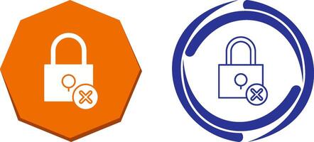 Insecure Icon Design vector