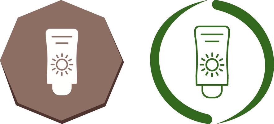 Sun Cream Icon Design