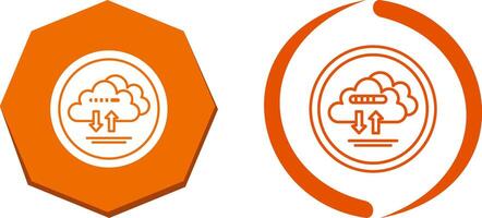 Cloud Data Icon Design vector