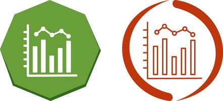 Histogram Icon Design vector