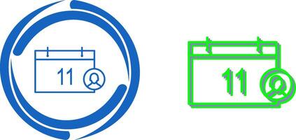 Unique Event Management Icon Design vector