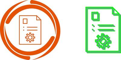 Unique Content Management Icon Design vector
