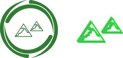 Unique Mountains Icon Design vector
