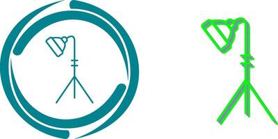 Unique Light Stand Icon Design vector