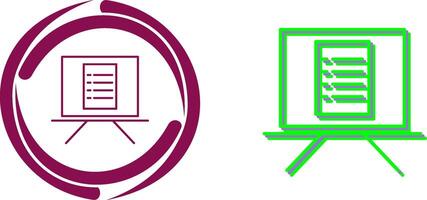 Unique Notice Board Icon Design vector