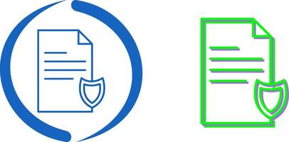 Private Document Icon Design vector