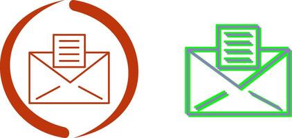 Email Documents Icon Design vector