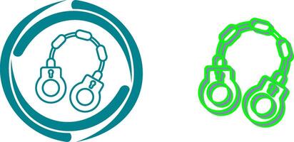 Handcuff Icon Design vector