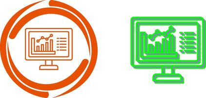 Graph Icon Design vector