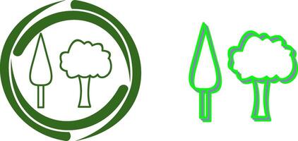 Trees Icon Design vector