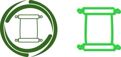 Scroll of Paper Icon Design vector