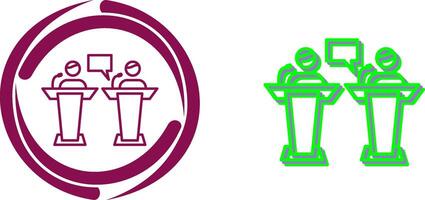 Debate Icon Design vector