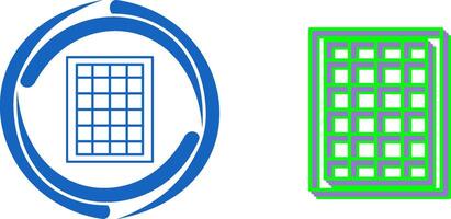 Table of Rates Icon Design vector