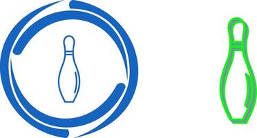 Bowling Pin Icon Design vector