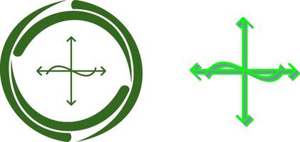 Unique Graph Icon Design vector