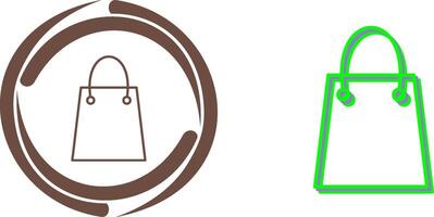 Unique Shopping Bag Icon Design vector