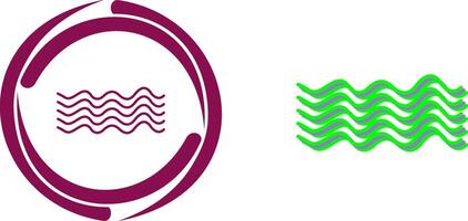 Magnetic Waves Icon Design vector