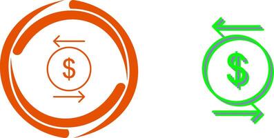 Unique Transcation Icon Design vector