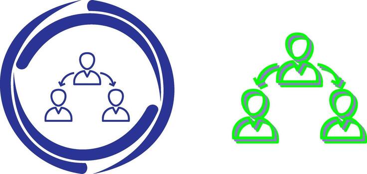Unique Connected Users Icon Design vector