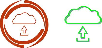 Unique Upload to Cloud Icon Design vector