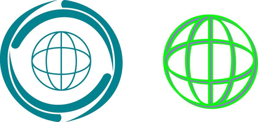 Unique Globe Icon Design