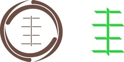 Unique Center Align Icon Design vector