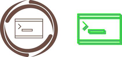 Unique Console Icon Design vector