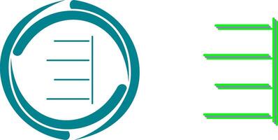 Unique Right Align Icon Design vector