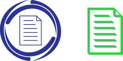 Unique Document Icon Design vector