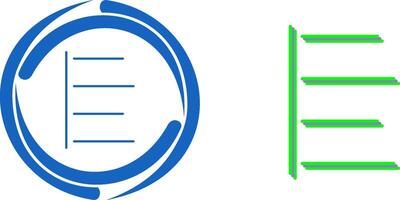 Unique Left Align Icon Design vector