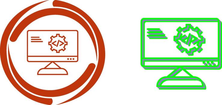 único código mejoramiento icono diseño vector