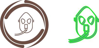 Unique Oxygen Mask Icon Design vector